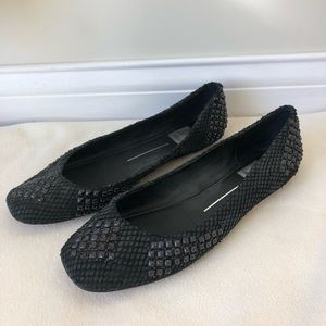 Black snake skin studded Dolce Vita flats size 7.5